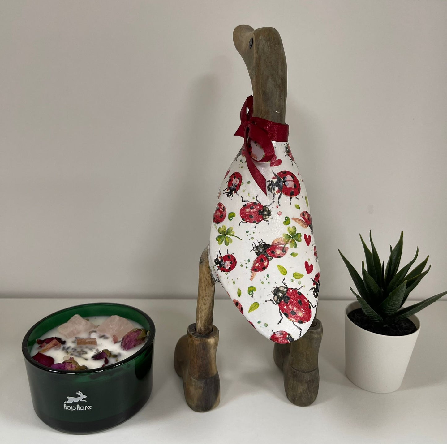 Handcrafted Decoupage Duck - 5 (27cm Approx)
