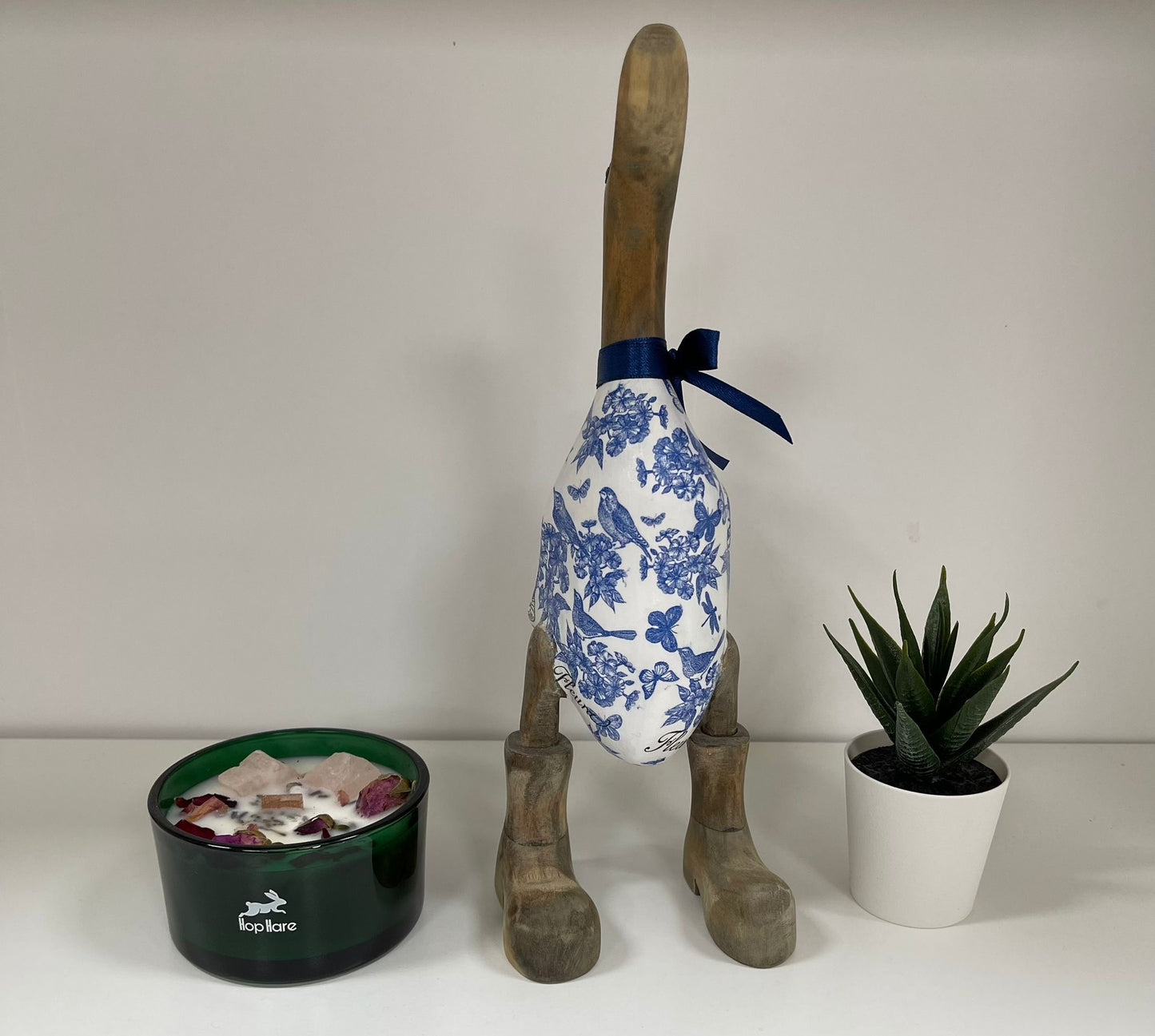 Handcrafted Decoupage Duck - 6 (27cm Approx)