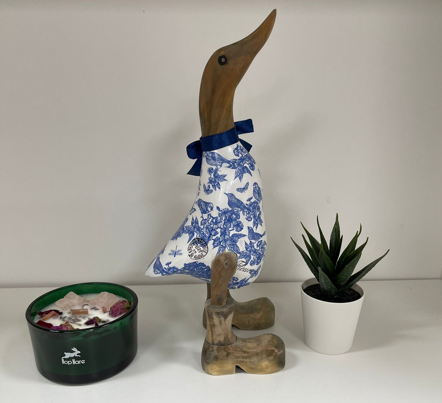 Handcrafted Decoupage Duck - 6 (27cm Approx)