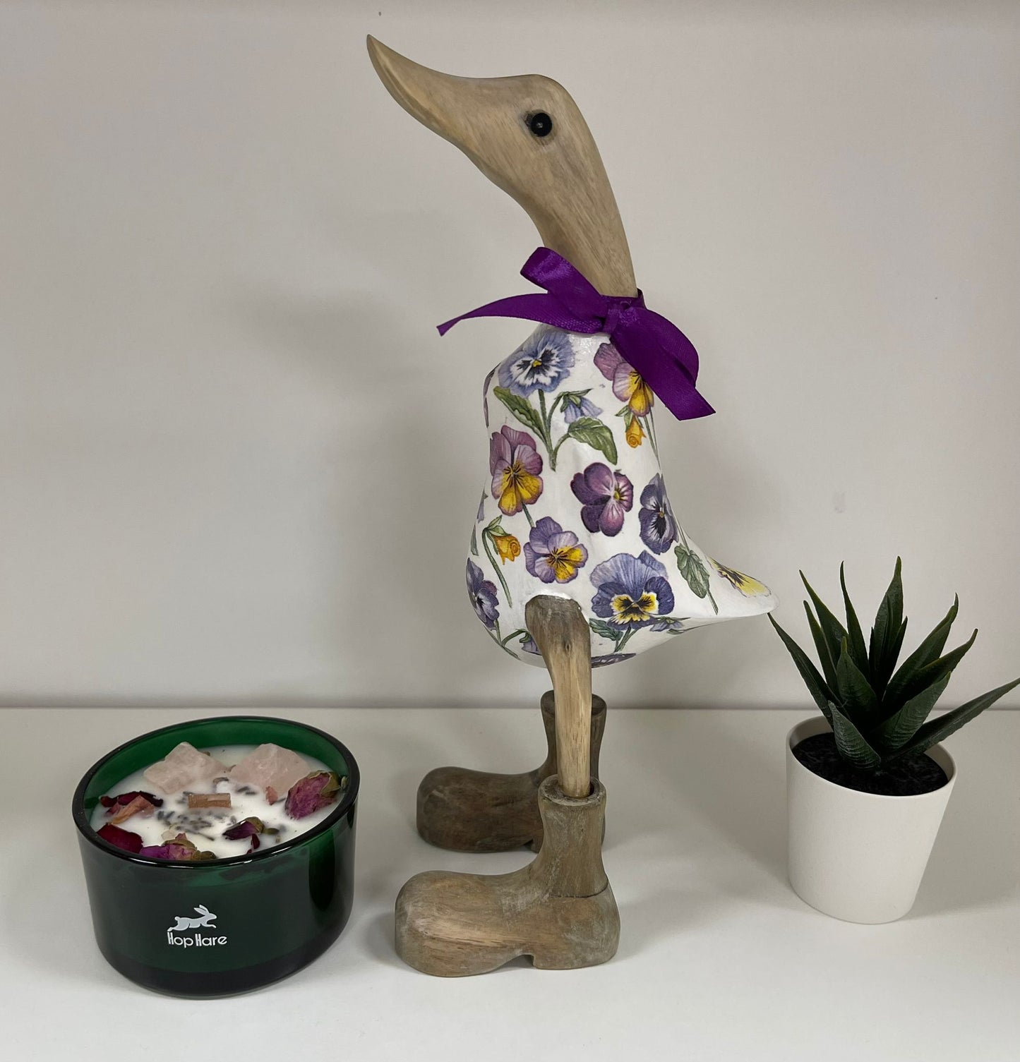 Handcrafted Decoupage Duck - 10 (27cm Approx)