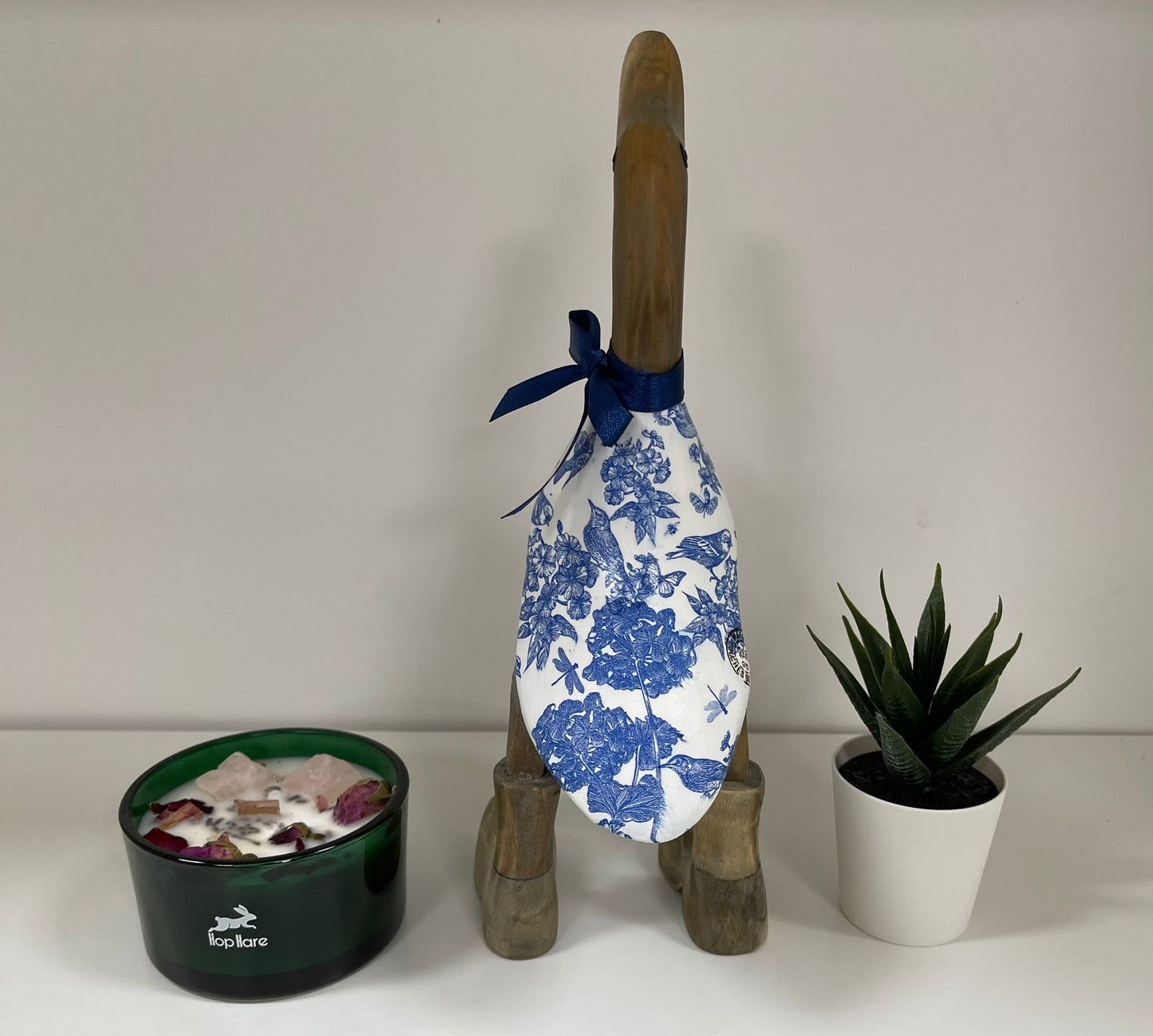 Handcrafted Decoupage Duck - 6 (27cm Approx)