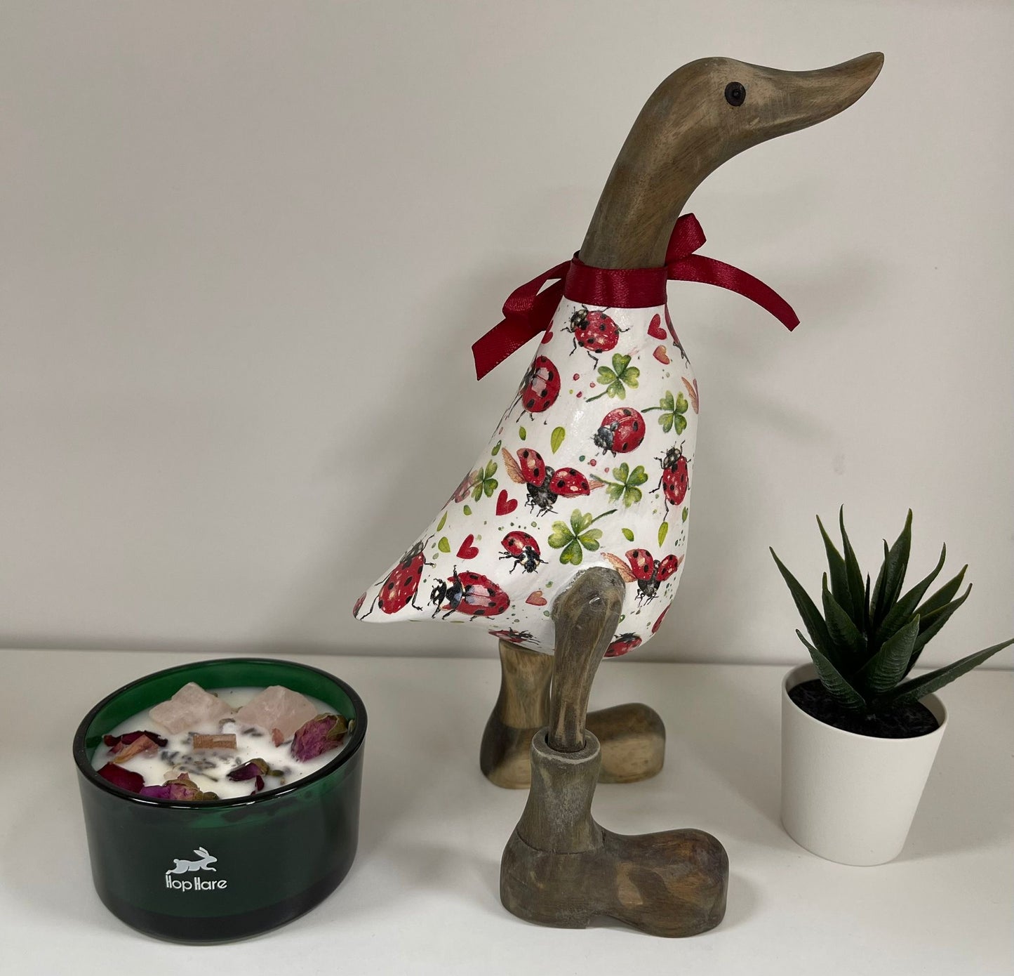 Handcrafted Decoupage Duck - 5 (27cm Approx)