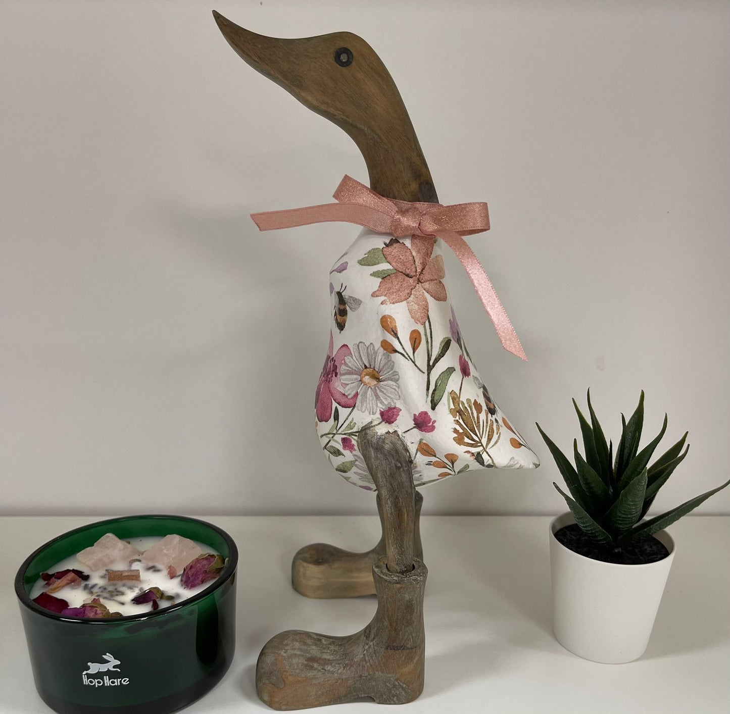 Handcrafted Decoupage Duck - 7 (27cm Approx)