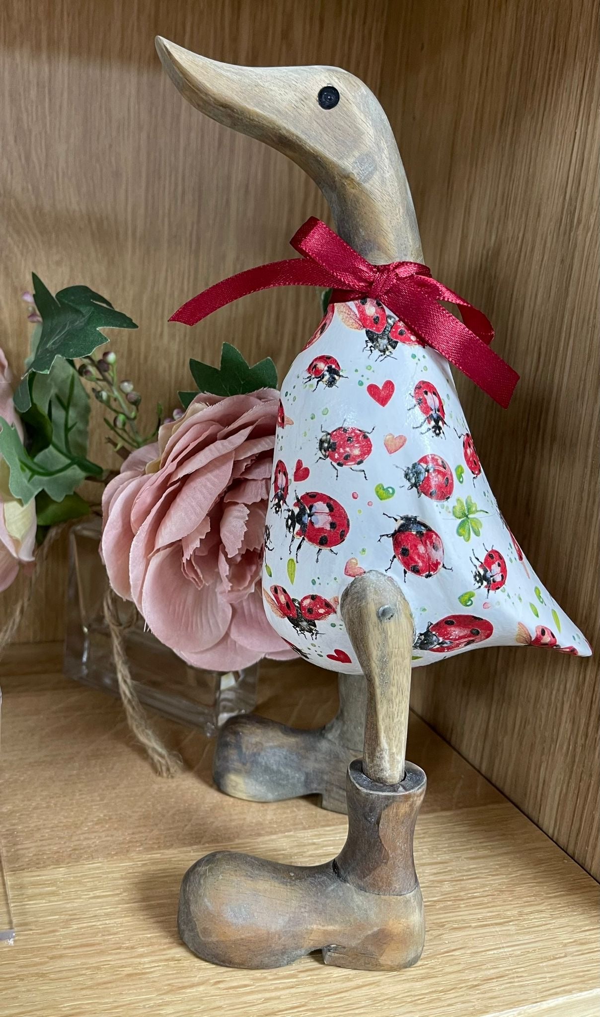 Handcrafted Decoupage Duck - 5 (27cm Approx)
