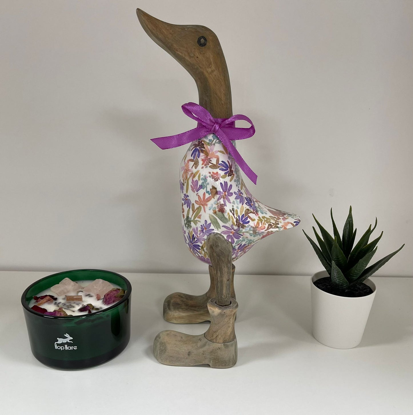 Handcrafted Decoupage Duck - 12 (27cm Approx)