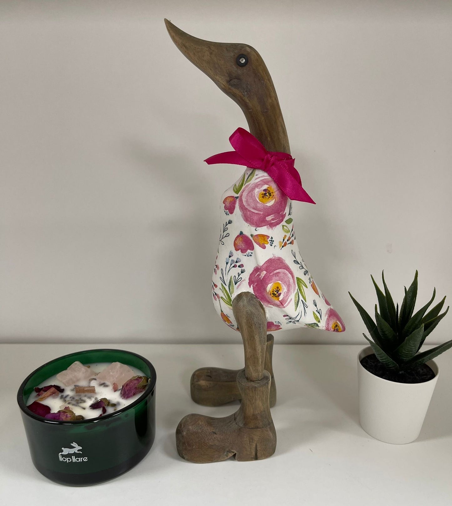 Handcrafted Decoupage Duck - 3 (27cm Approx)
