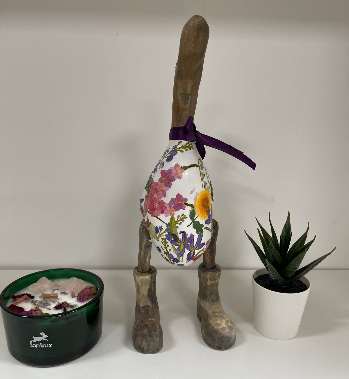 Handcrafted Decoupage Duck - 8 (27cm Approx)