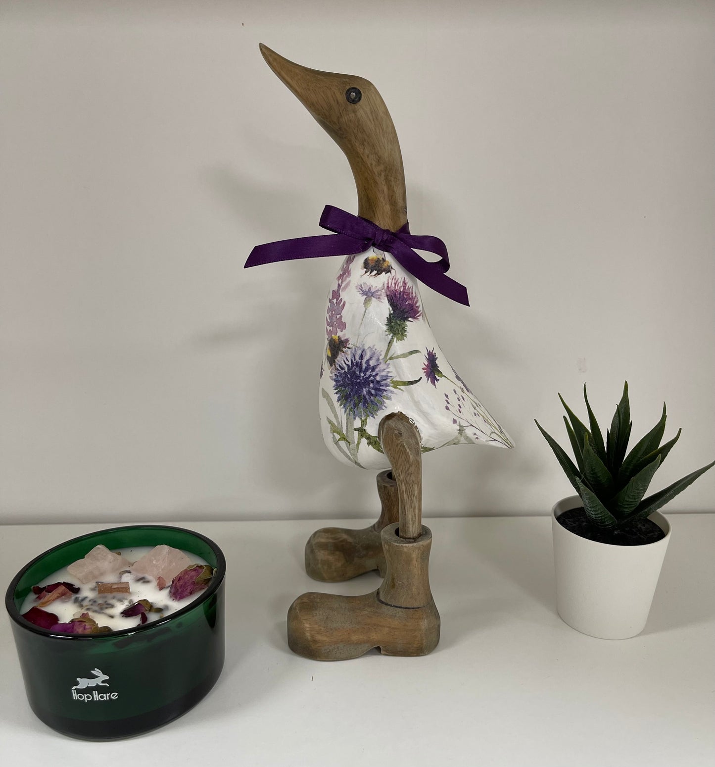 Handcrafted Decoupage Duck - 1 (27cm Approx)