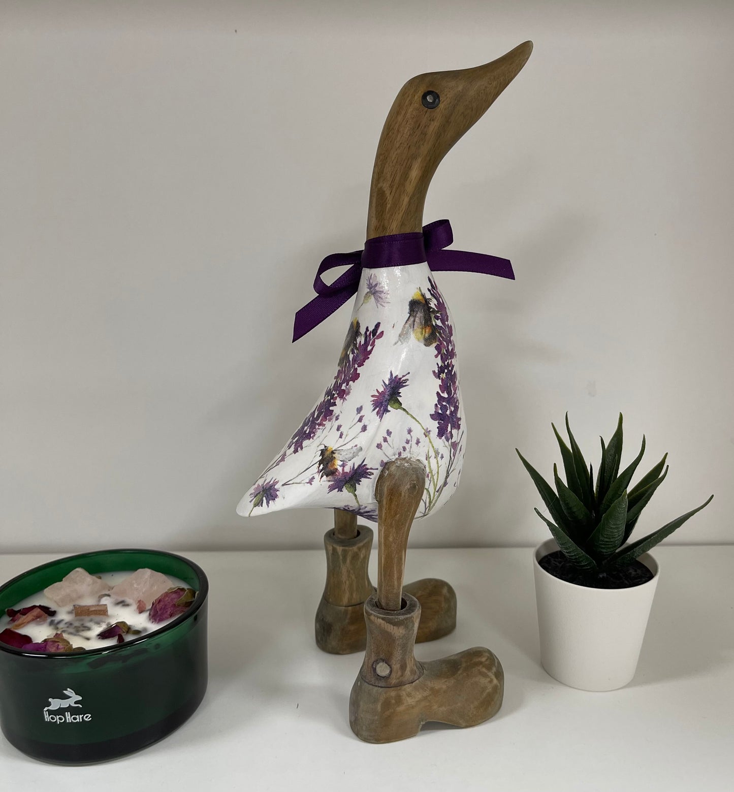 Handcrafted Decoupage Duck - 1 (27cm Approx)