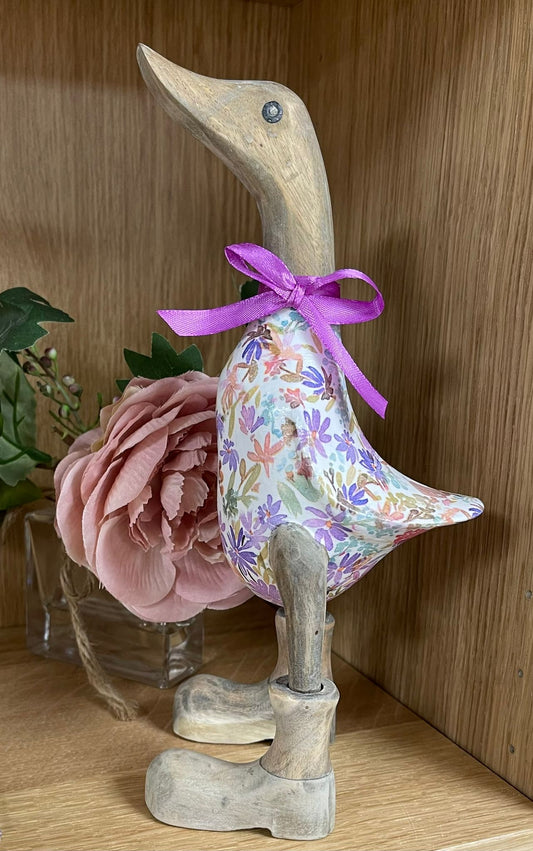 Handcrafted Decoupage Duck - 12 (27cm Approx)