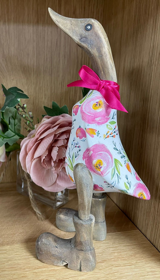 Handcrafted Decoupage Duck - 3 (27cm Approx)